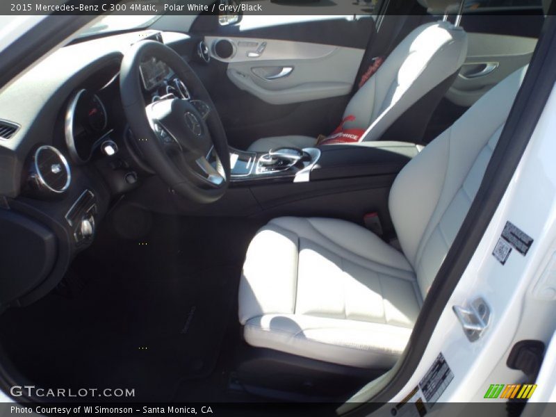 Polar White / Grey/Black 2015 Mercedes-Benz C 300 4Matic