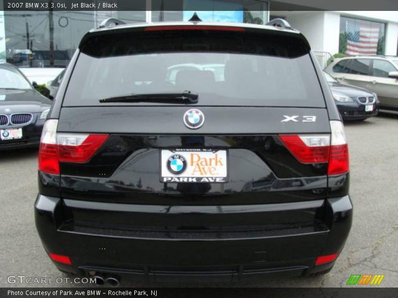 Jet Black / Black 2007 BMW X3 3.0si