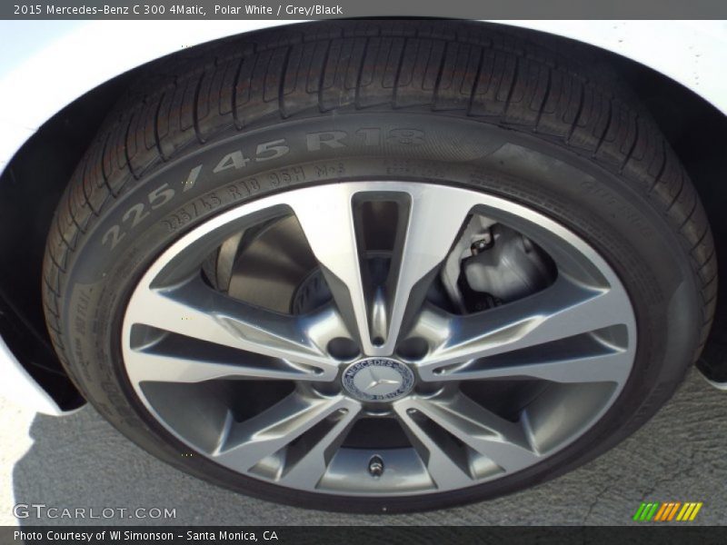 Polar White / Grey/Black 2015 Mercedes-Benz C 300 4Matic