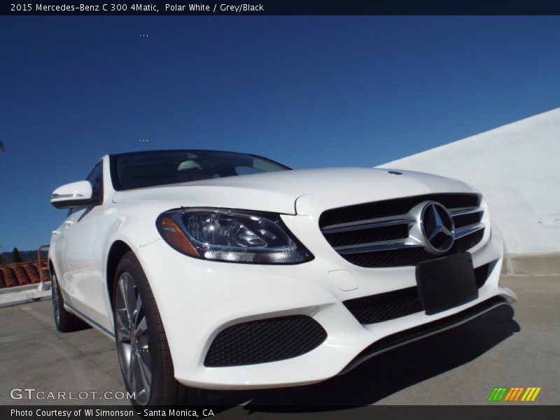 Polar White / Grey/Black 2015 Mercedes-Benz C 300 4Matic