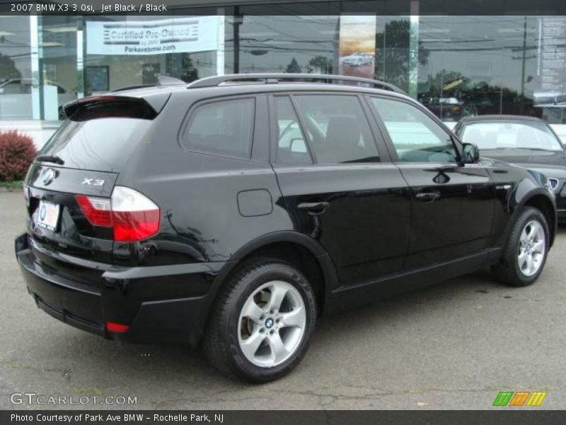 Jet Black / Black 2007 BMW X3 3.0si