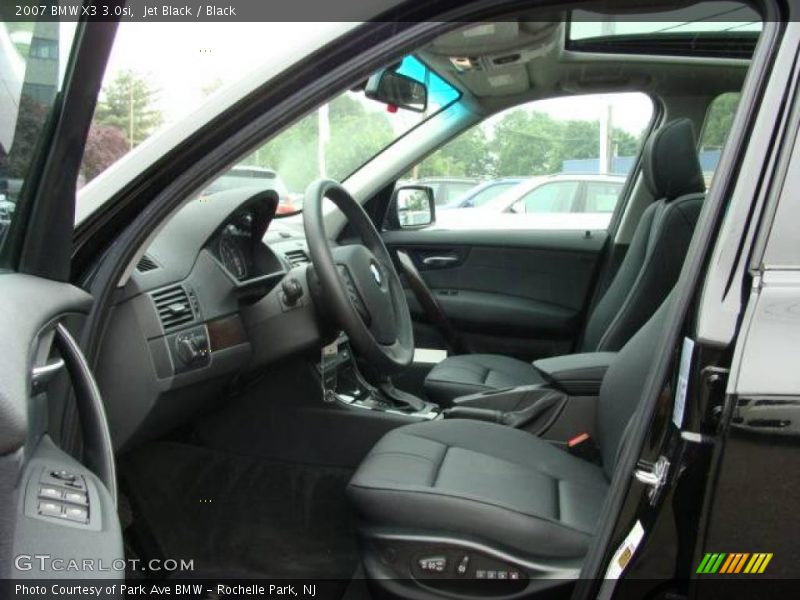 Jet Black / Black 2007 BMW X3 3.0si