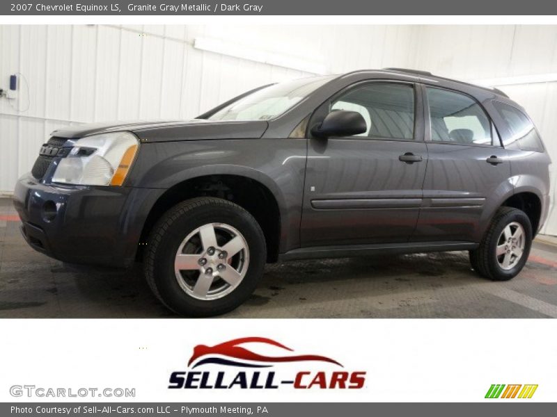Granite Gray Metallic / Dark Gray 2007 Chevrolet Equinox LS