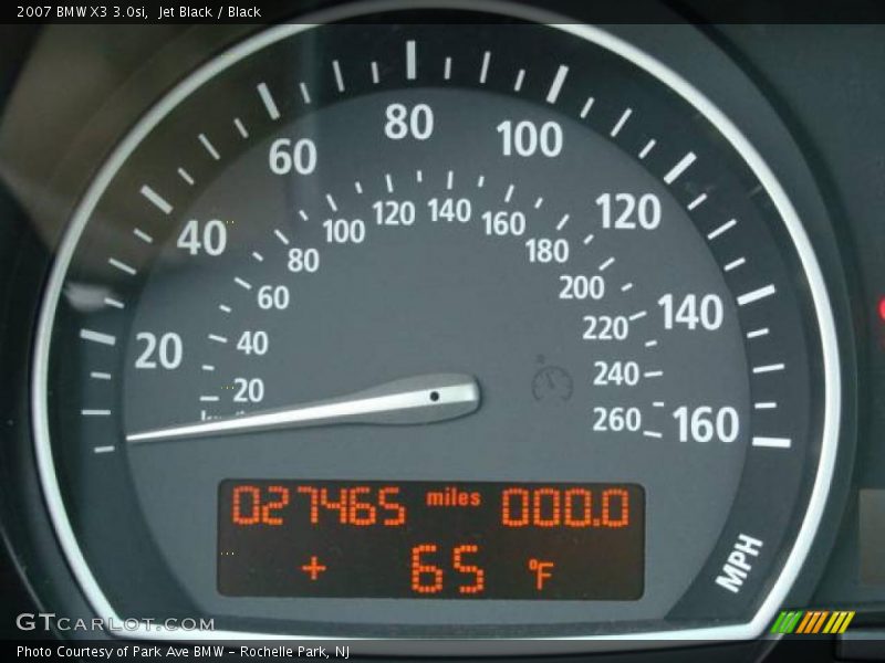 Jet Black / Black 2007 BMW X3 3.0si