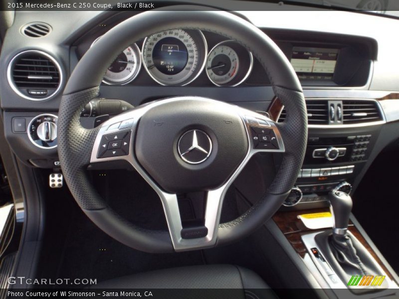 Black / Black 2015 Mercedes-Benz C 250 Coupe