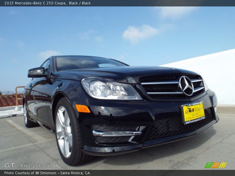 Black / Black 2015 Mercedes-Benz C 250 Coupe