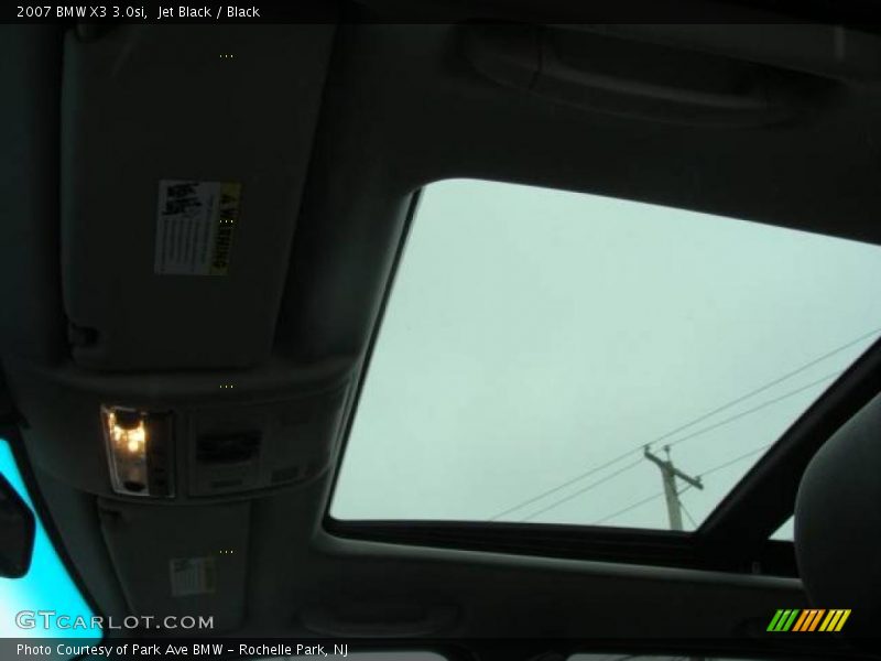 Jet Black / Black 2007 BMW X3 3.0si