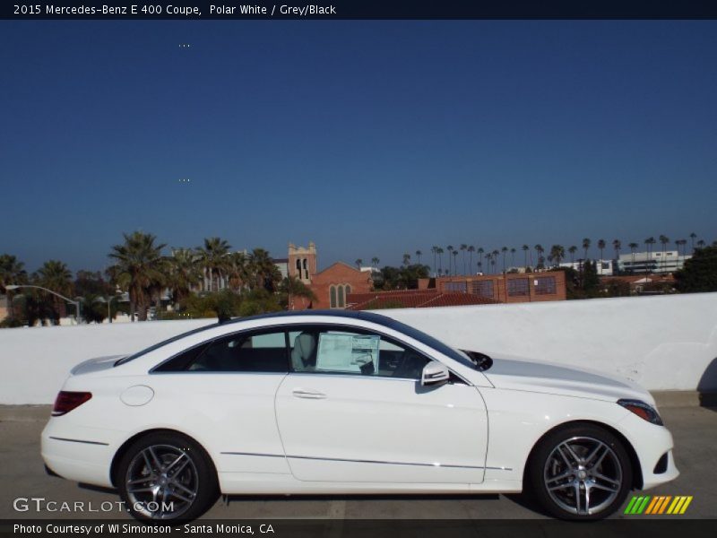 Polar White / Grey/Black 2015 Mercedes-Benz E 400 Coupe
