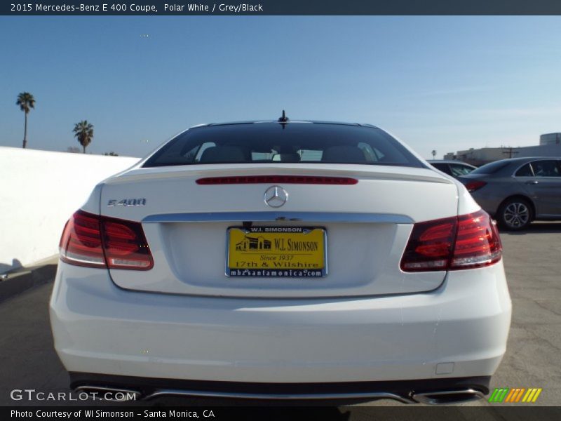 Polar White / Grey/Black 2015 Mercedes-Benz E 400 Coupe
