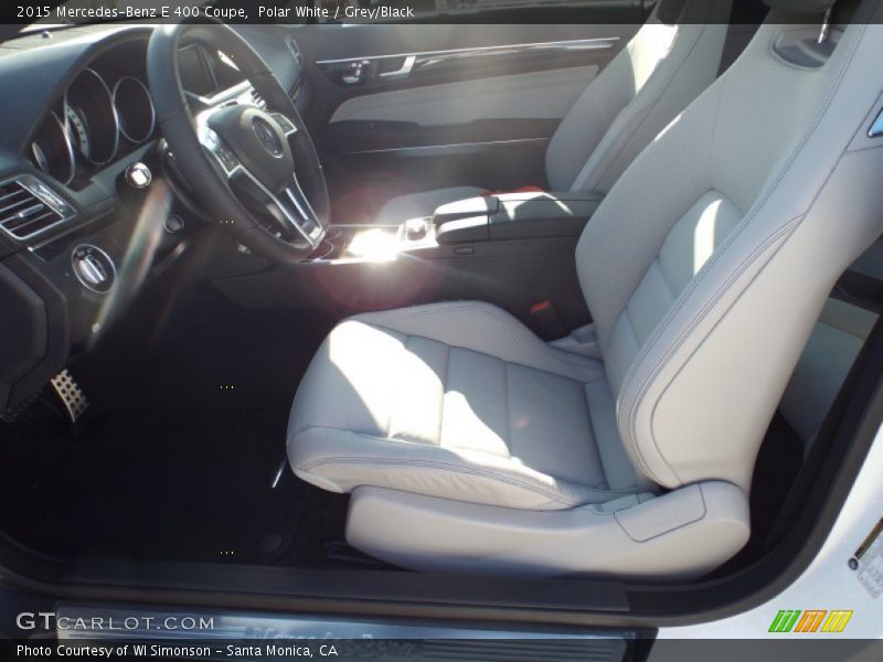 Polar White / Grey/Black 2015 Mercedes-Benz E 400 Coupe