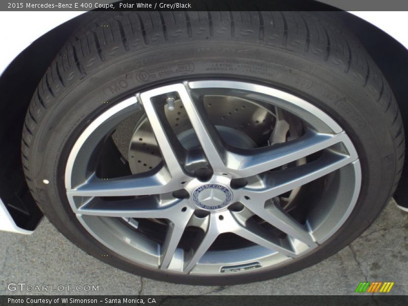 Polar White / Grey/Black 2015 Mercedes-Benz E 400 Coupe