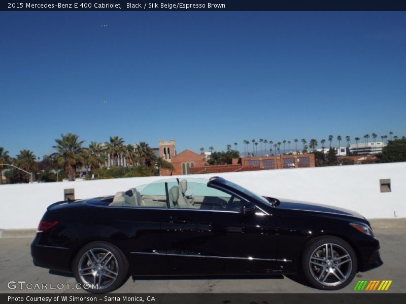 Black / Silk Beige/Espresso Brown 2015 Mercedes-Benz E 400 Cabriolet