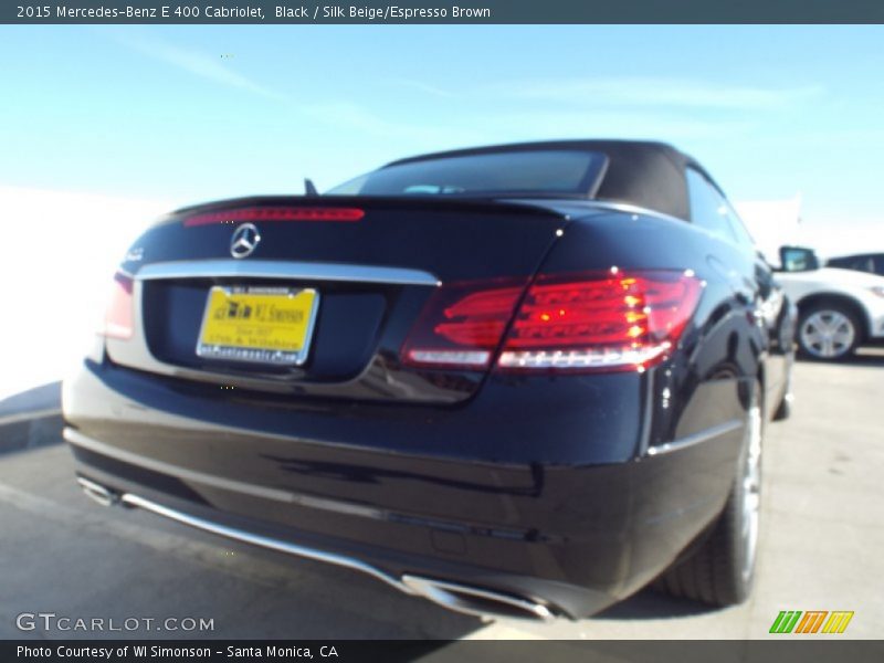 Black / Silk Beige/Espresso Brown 2015 Mercedes-Benz E 400 Cabriolet