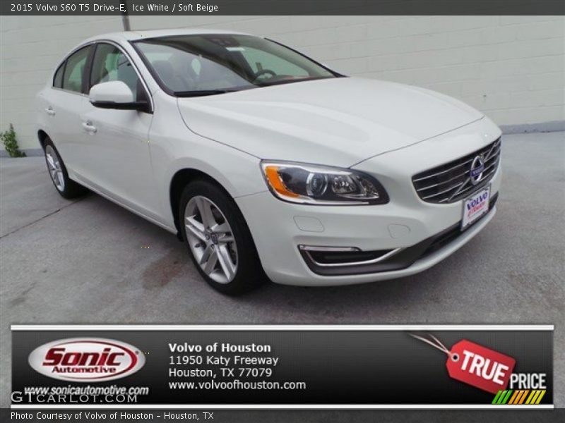 Ice White / Soft Beige 2015 Volvo S60 T5 Drive-E