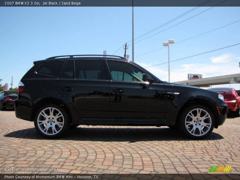 Jet Black / Sand Beige 2007 BMW X3 3.0si