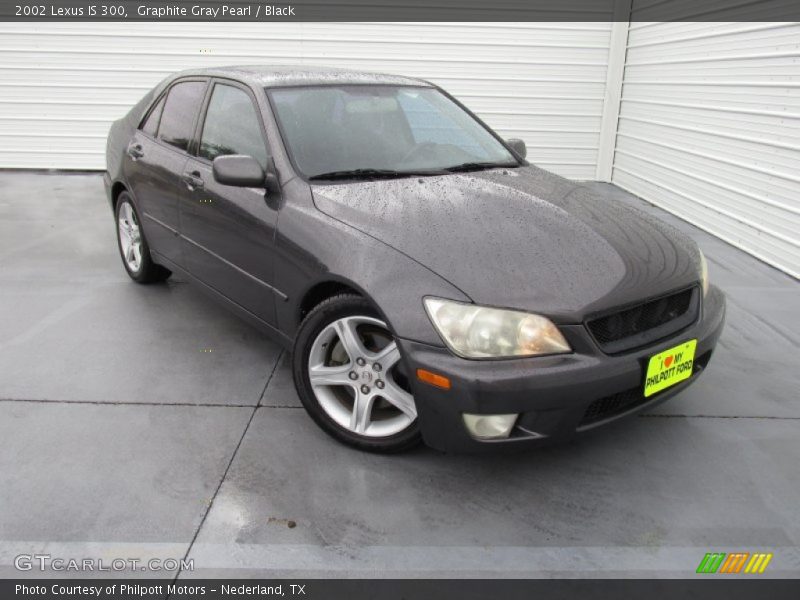 Graphite Gray Pearl / Black 2002 Lexus IS 300