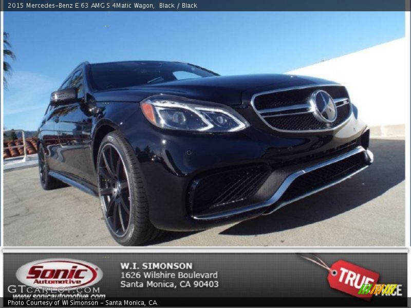 Black / Black 2015 Mercedes-Benz E 63 AMG S 4Matic Wagon