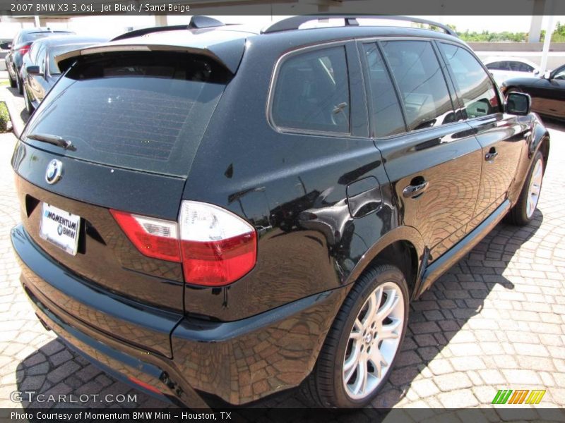 Jet Black / Sand Beige 2007 BMW X3 3.0si