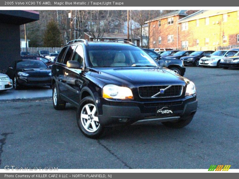 Magic Blue Metallic / Taupe/Light Taupe 2005 Volvo XC90 T6 AWD