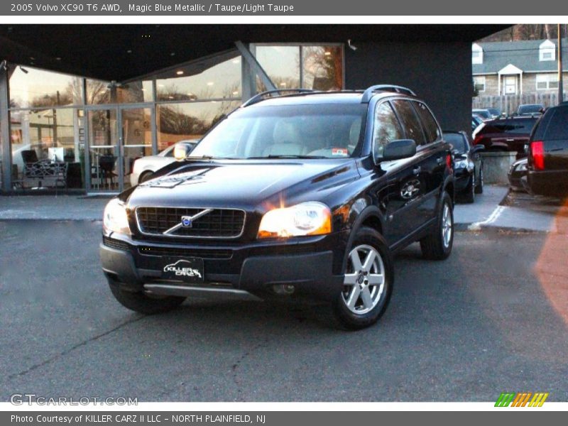 Magic Blue Metallic / Taupe/Light Taupe 2005 Volvo XC90 T6 AWD