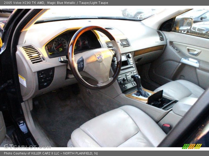 Magic Blue Metallic / Taupe/Light Taupe 2005 Volvo XC90 T6 AWD