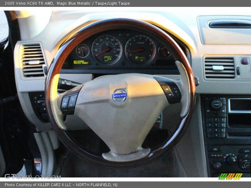 Magic Blue Metallic / Taupe/Light Taupe 2005 Volvo XC90 T6 AWD