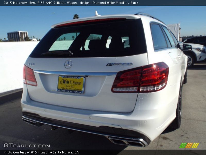 designo Diamond White Metallic / Black 2015 Mercedes-Benz E 63 AMG S 4Matic Wagon