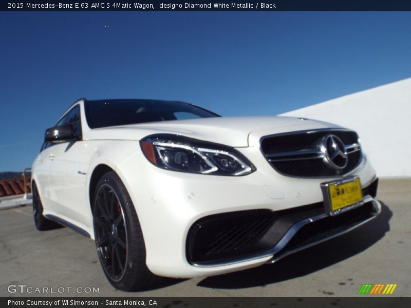 designo Diamond White Metallic / Black 2015 Mercedes-Benz E 63 AMG S 4Matic Wagon