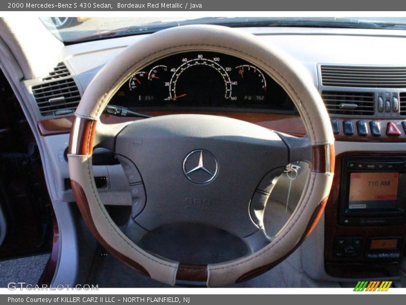 Bordeaux Red Metallic / Java 2000 Mercedes-Benz S 430 Sedan
