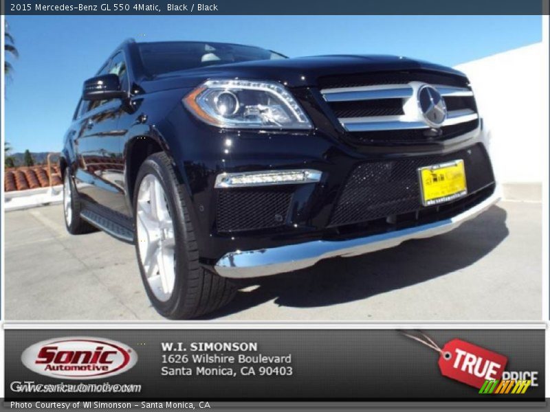 Black / Black 2015 Mercedes-Benz GL 550 4Matic