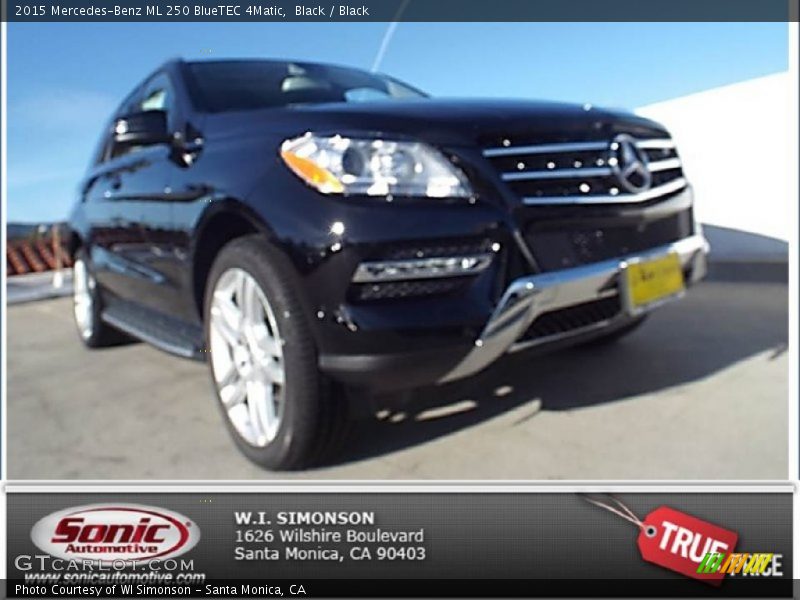 Black / Black 2015 Mercedes-Benz ML 250 BlueTEC 4Matic