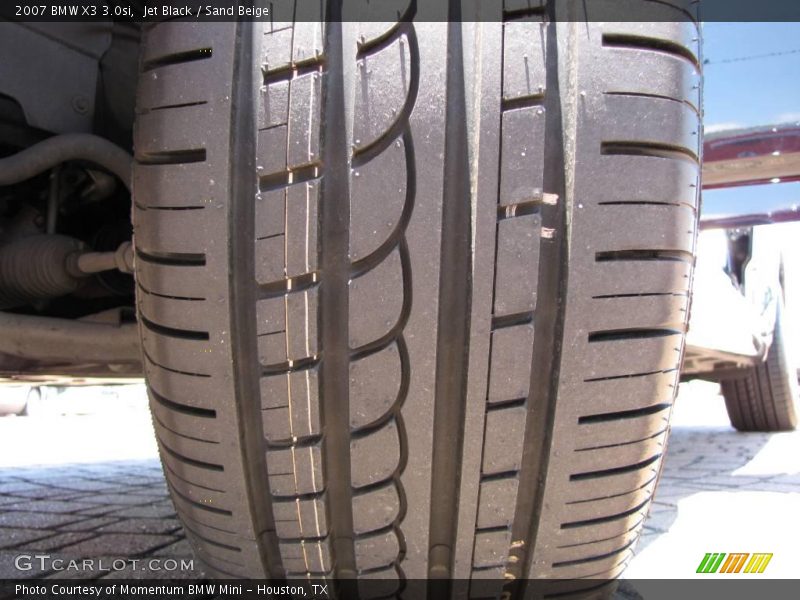 Jet Black / Sand Beige 2007 BMW X3 3.0si