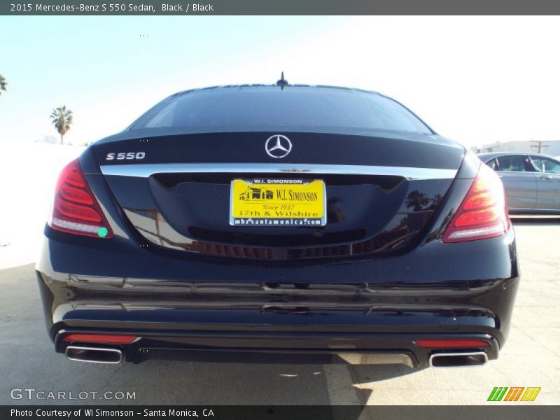 Black / Black 2015 Mercedes-Benz S 550 Sedan