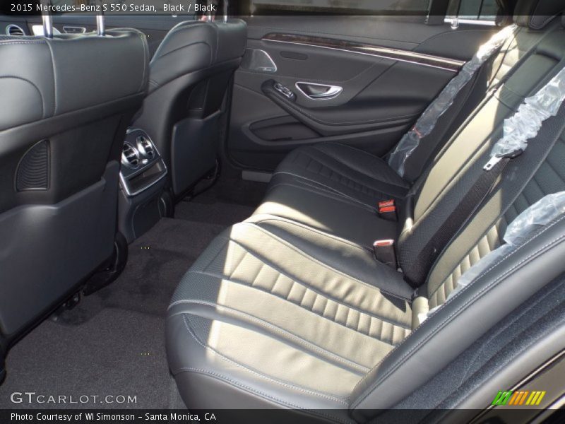 Black / Black 2015 Mercedes-Benz S 550 Sedan