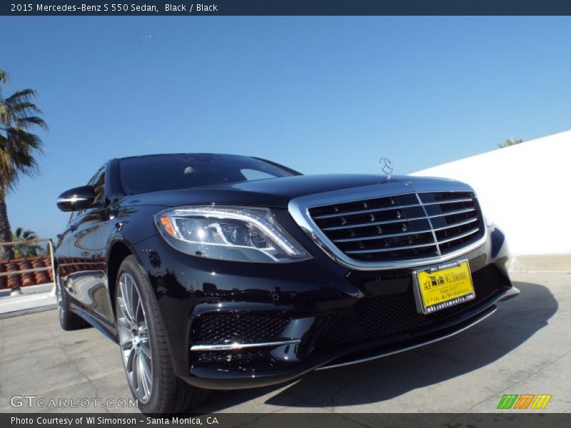 Black / Black 2015 Mercedes-Benz S 550 Sedan