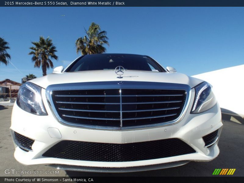 Diamond White Metallic / Black 2015 Mercedes-Benz S 550 Sedan