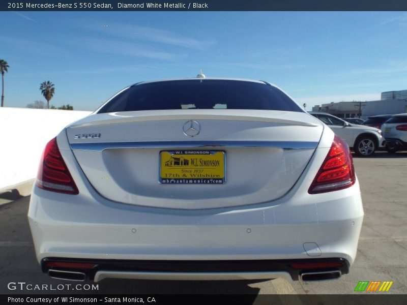 Diamond White Metallic / Black 2015 Mercedes-Benz S 550 Sedan