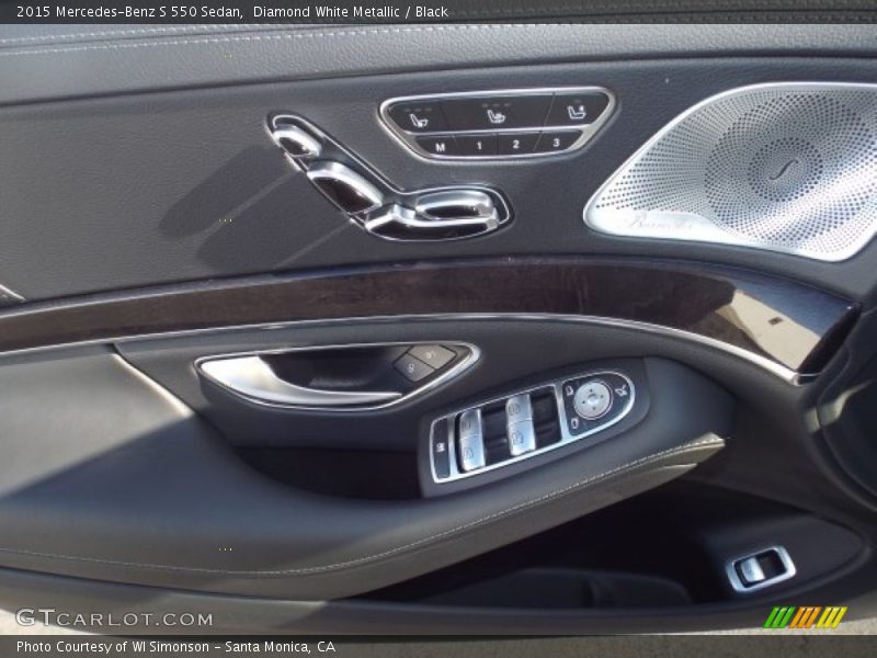 Diamond White Metallic / Black 2015 Mercedes-Benz S 550 Sedan