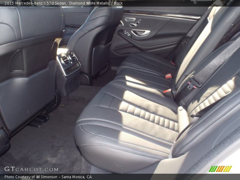 Diamond White Metallic / Black 2015 Mercedes-Benz S 550 Sedan