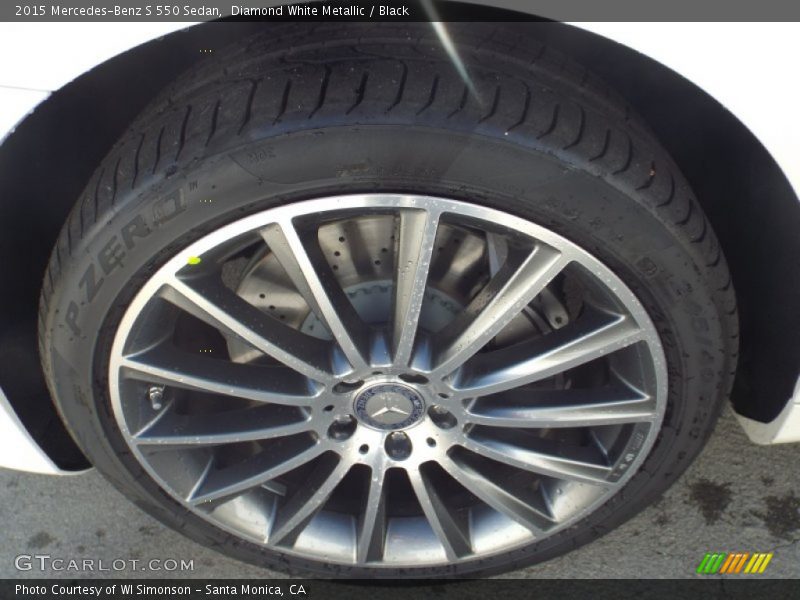 Diamond White Metallic / Black 2015 Mercedes-Benz S 550 Sedan