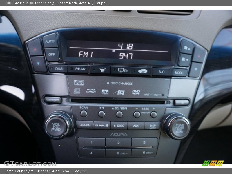 Desert Rock Metallic / Taupe 2008 Acura MDX Technology