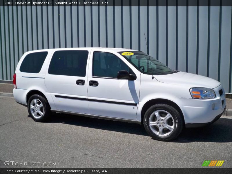 Summit White / Cashmere Beige 2008 Chevrolet Uplander LS
