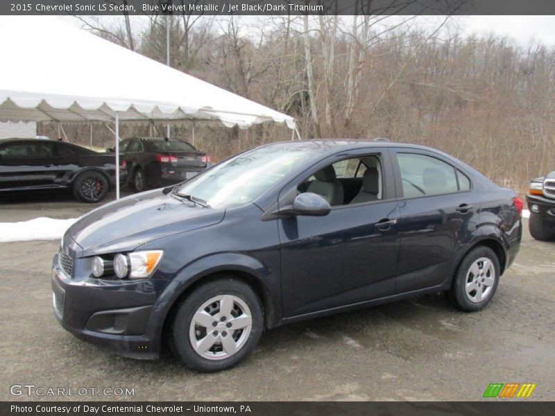 Blue Velvet Metallic / Jet Black/Dark Titanium 2015 Chevrolet Sonic LS Sedan
