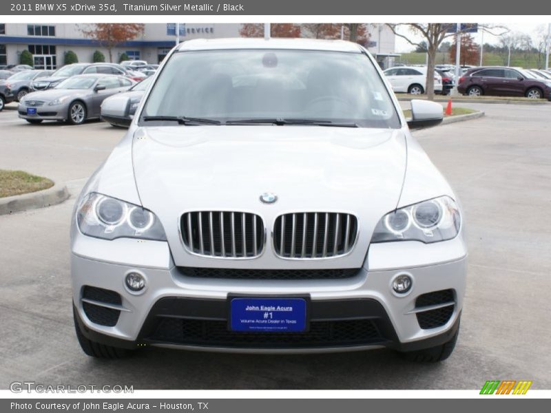 Titanium Silver Metallic / Black 2011 BMW X5 xDrive 35d