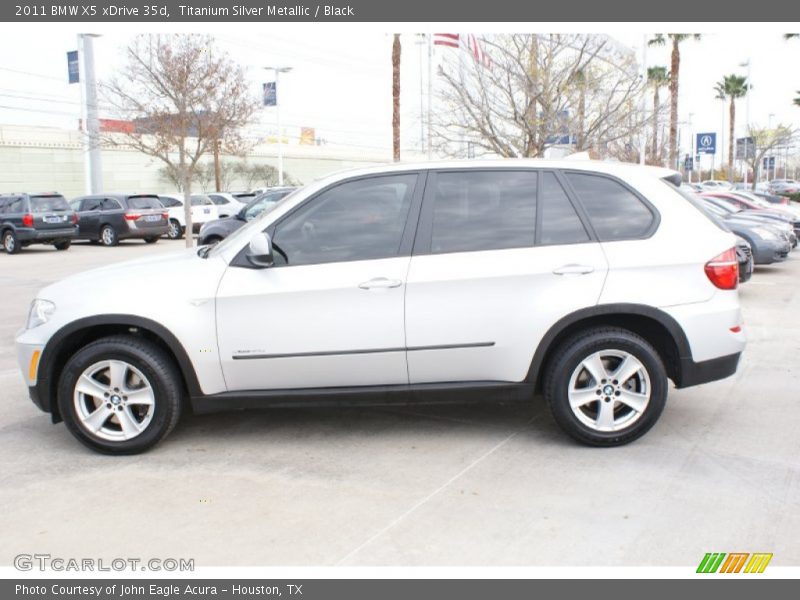 Titanium Silver Metallic / Black 2011 BMW X5 xDrive 35d