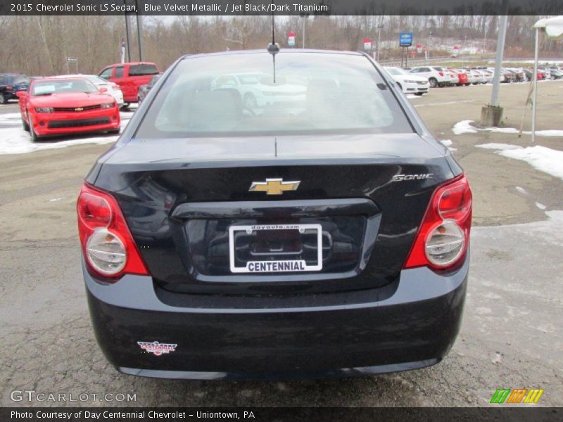 Blue Velvet Metallic / Jet Black/Dark Titanium 2015 Chevrolet Sonic LS Sedan