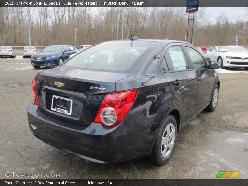 Blue Velvet Metallic / Jet Black/Dark Titanium 2015 Chevrolet Sonic LS Sedan