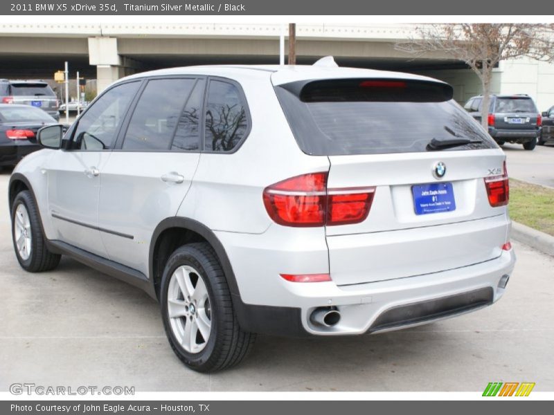 Titanium Silver Metallic / Black 2011 BMW X5 xDrive 35d