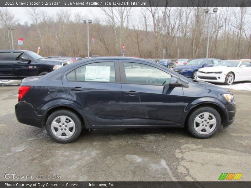 Blue Velvet Metallic / Jet Black/Dark Titanium 2015 Chevrolet Sonic LS Sedan