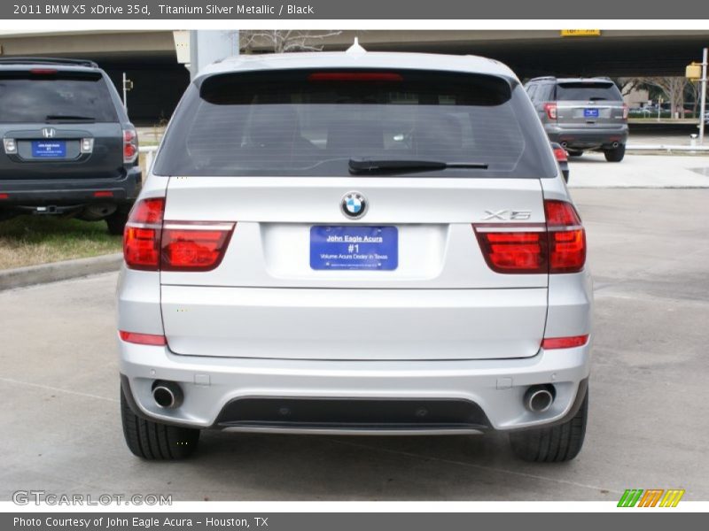 Titanium Silver Metallic / Black 2011 BMW X5 xDrive 35d